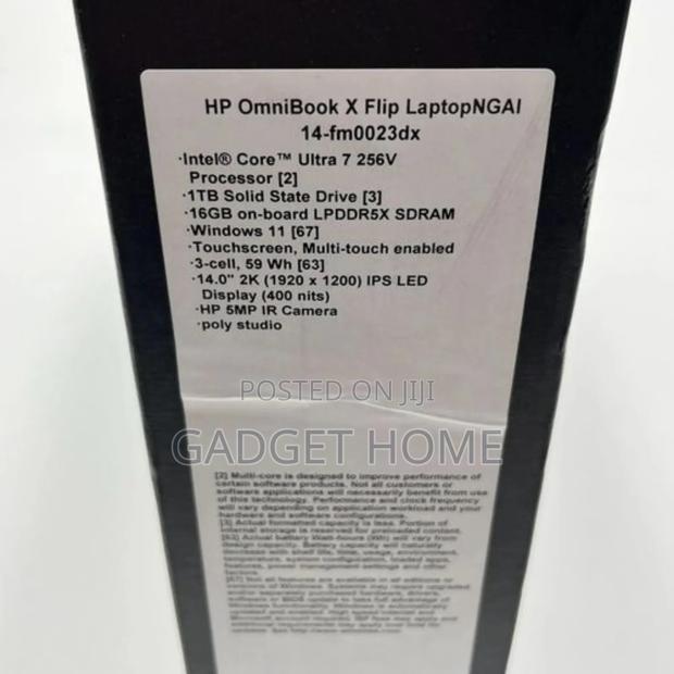 New Laptop HP OmniBook X Flip 14" 16GB Intel Core Ultra 7 SSD 1T