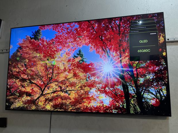 65 Inch Samsung Qled 65q80c With Active 120hz Smart Satellite Uk Tv photo 2