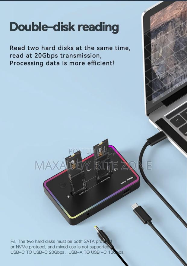 Blueendless Offline Clone Dual Protocol M.2 Ssd Case Ssd photo 2