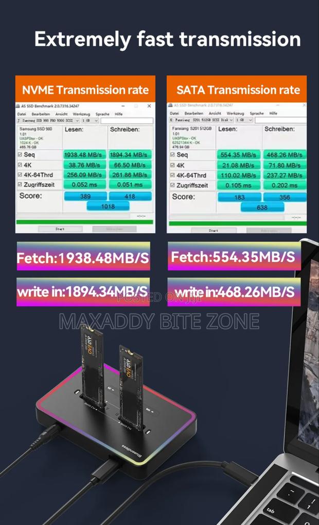 Blueendless Offline Clone Dual Protocol M.2 Ssd Case Ssd photo 6