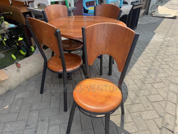 Wooden Round Dining Set(4-1)