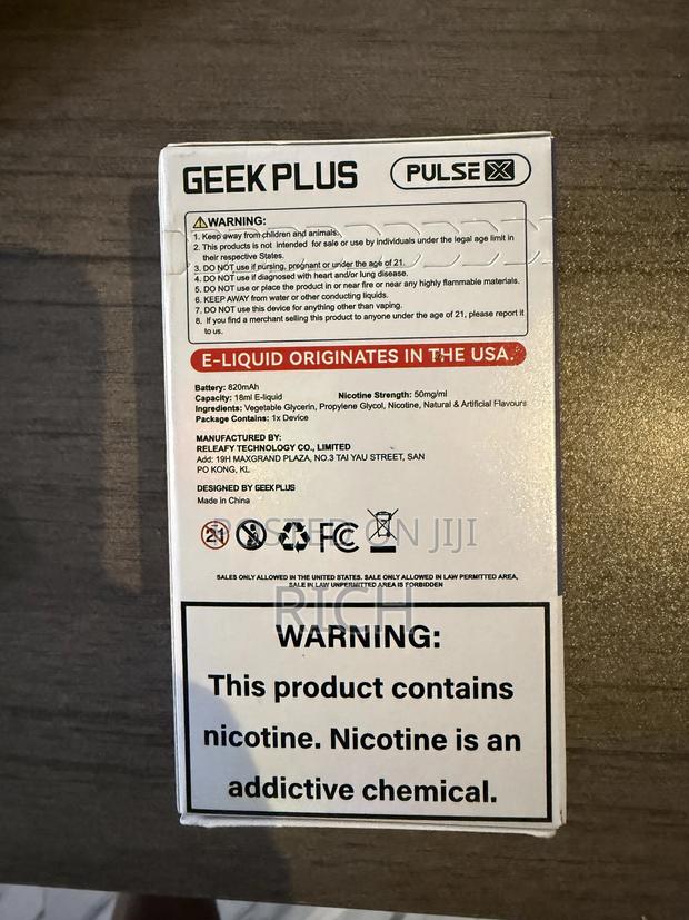 Geek Bar Plus Pulse X 40,000 Puffs Disposable Vape photo 8
