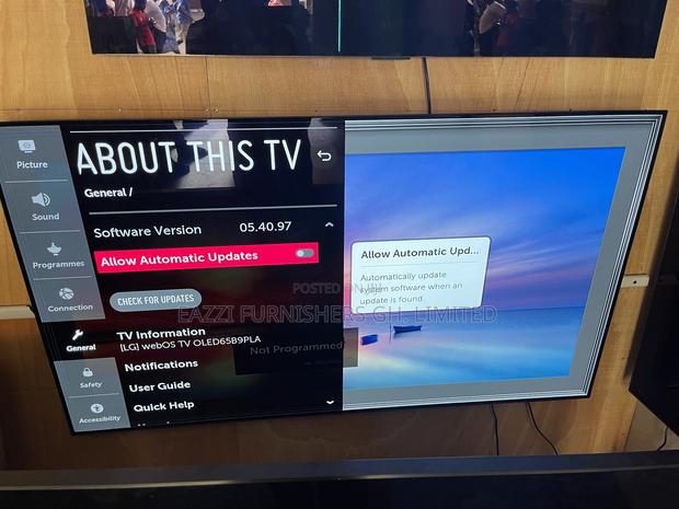 65" Inch Lg Oled Tv B9 Oled65b9pla 120hz Hdmi 2.1 Port DVB-T2/C/S2