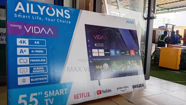 J55v5 Ailyons 55"Tv Digital Satellite Smart Android Uhd 55 Inches · Photo 4