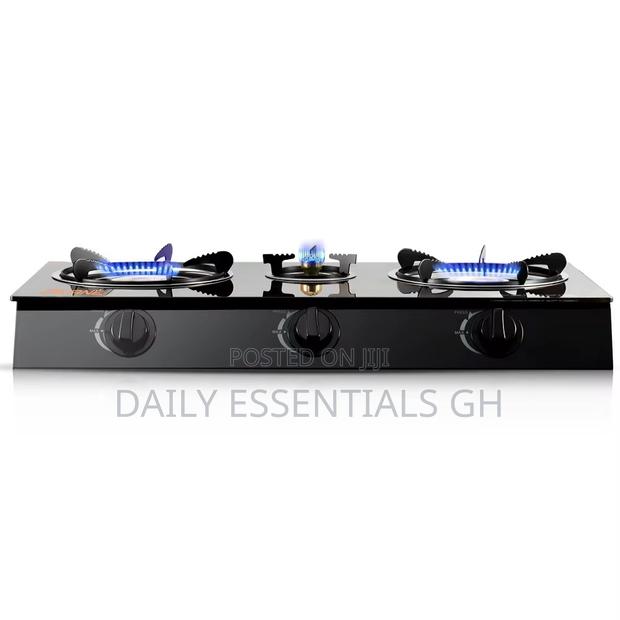 Brand New Raf Glass Top 3 Burner Gas Cooker