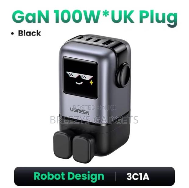 Ugreen Uno 100w Gan Charger Robot Design Qc4.0 3.0 Pps Fast Charger photo 6