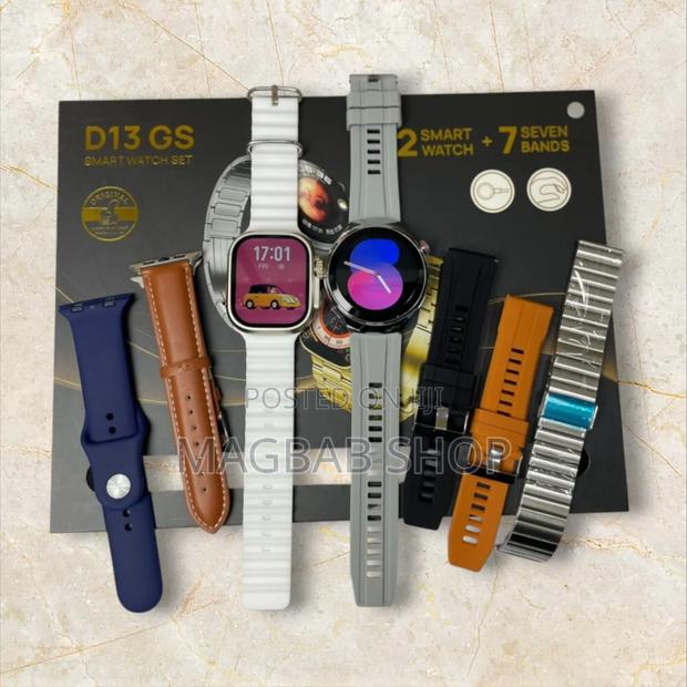 D13-Gs Smart Watch With 2 Smartwatches and 7 Straps(536376) photo 2