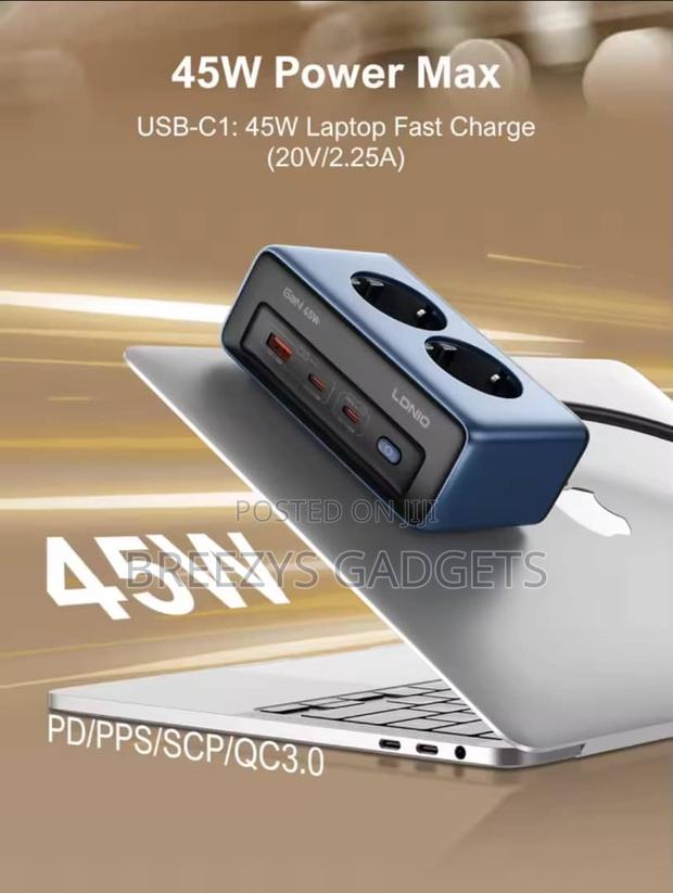 Ldnio Fast Charger Cube Power Strip 2m Electric Extension Power Cord 4 photo 3