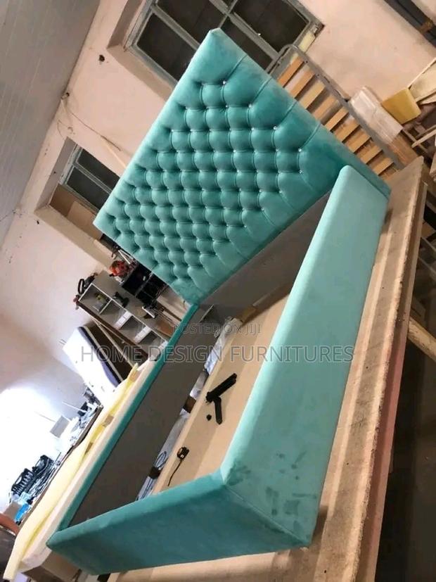 Light Green Material Foreign Bed Frame