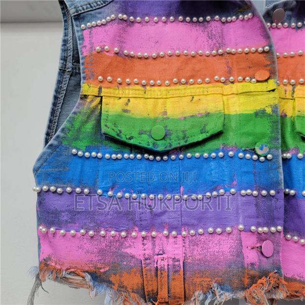 Brand New Palato Rainbow Pearls Jeans Trouser Jacket From Holland photo 2