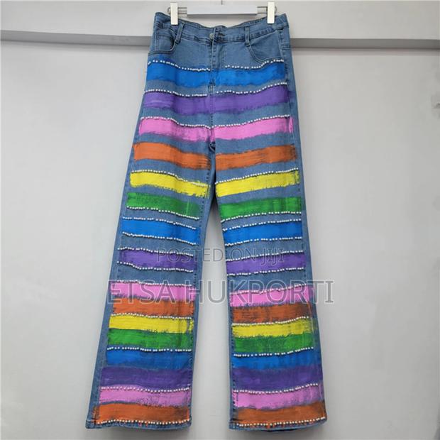 Brand New Palato Rainbow Pearls Jeans Trouser Jacket From Holland photo 4
