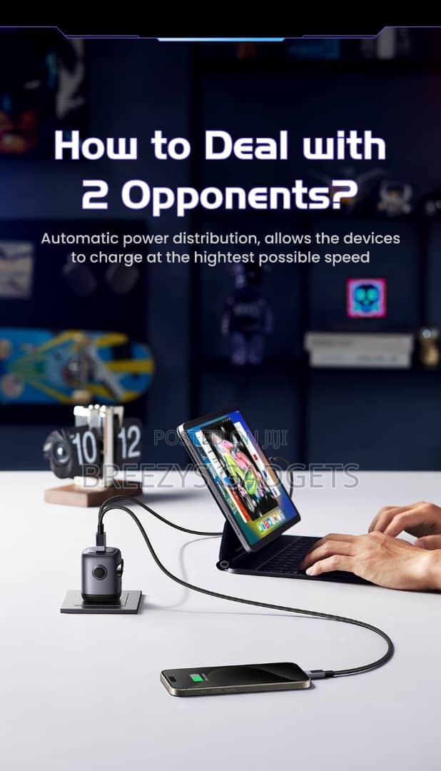 Ugreen 65w Gan Charger Robot Design Qc4.0 3.0 Pps For iPhone Andriod photo 7
