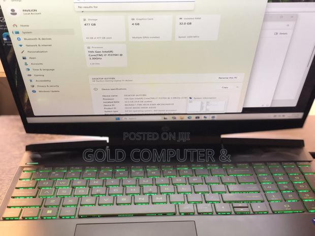 Laptop HP Pavilion Gaming Laptop 15-Dk2xxx 4GB Intel Core I7 SSD 512GB photo 3