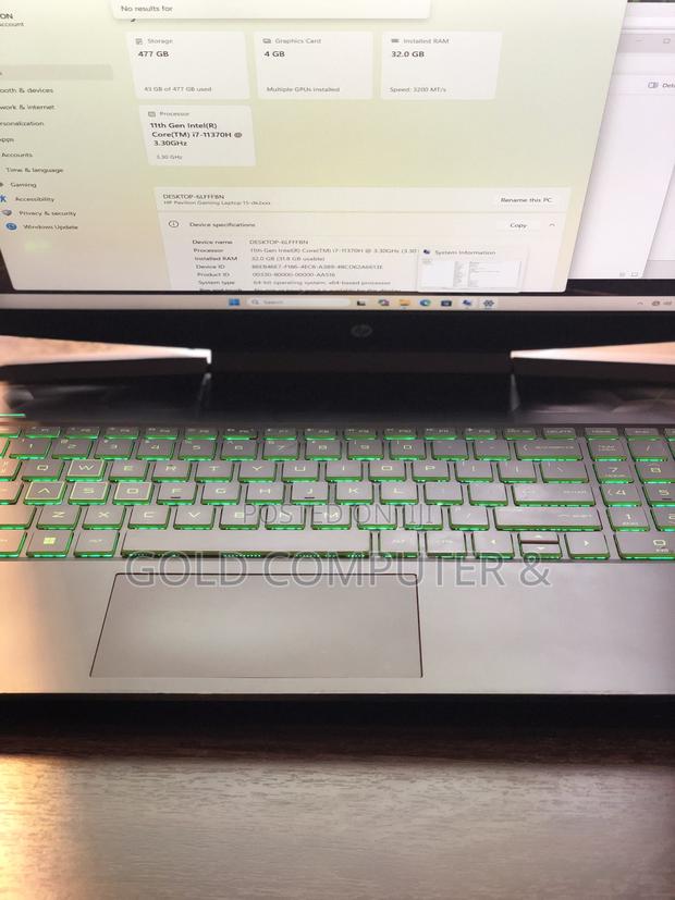 Laptop HP Pavilion Gaming Laptop 15-Dk2xxx 4GB Intel Core I7 SSD 512GB photo 5