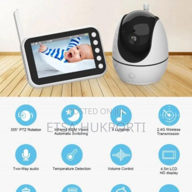 Wireless Baby Intercom With Camera 4.5′′ Screen With Two-Way Comm Uk photo 7