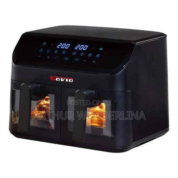 Sovio – Air Fryer Xxl, 11 Liters With 2 Drawers. 2000w photo 2