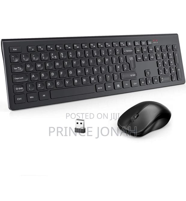 Wireless Keyboard And Mouse Set, Wisfox 2.4ghz Full Size · Photo 2
