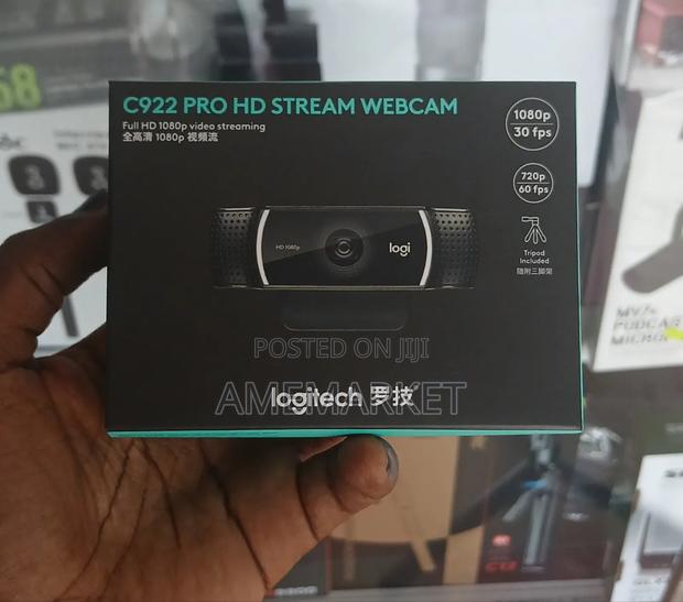 Logitech C922 Pro Webcam, 1080p Camera, Hd Video Streaming Recording