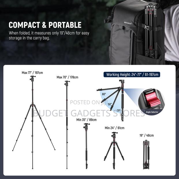 Neewer Tp77 77" 2 in 1 Camera Tripod Monopod photo 3
