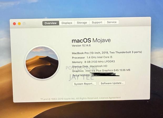 Laptop Apple MacBook Pro 2019 8GB Intel Core I5 SSD 256GB