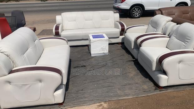 Antique Sofa Set With a Beautiful Wooden Design and a Center Table