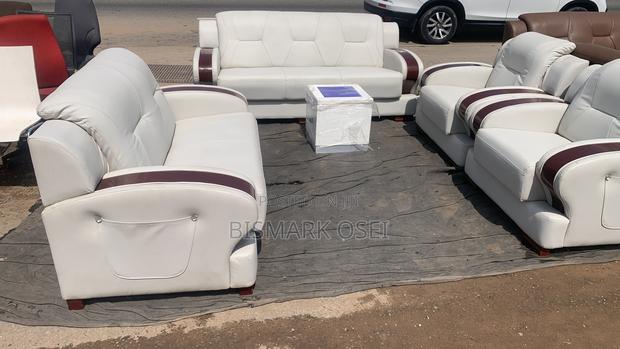 Antique Sofa Set With a Beautiful Wooden Design and a Center Table photo 2