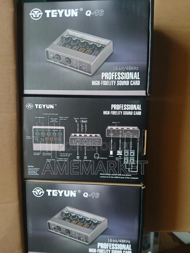 Teyun Q-16 Usb Audio Interface For Guitar Recording And Live Streaming photo 2