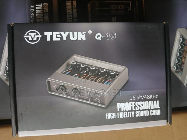 Teyun Q-16 Usb Audio Interface For Guitar Recording And Live Streaming photo 3