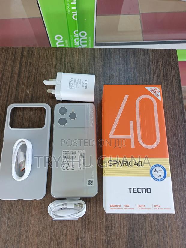 New Tecno Spark 40 128 GB Gray photo 2