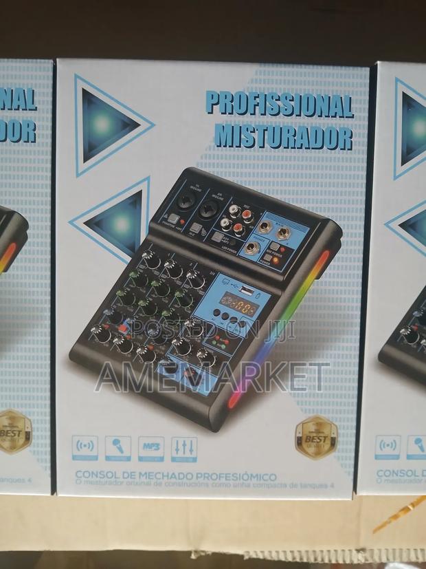 4 Channel Mixer Professional Audio 4 Channel Console Sound Card photo 2