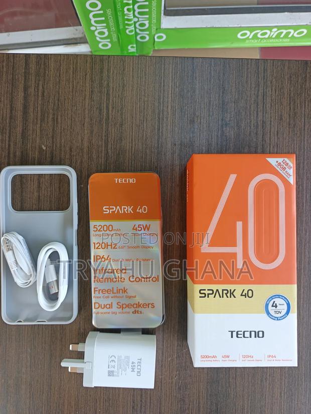 New Tecno Spark 40 128 GB Gray