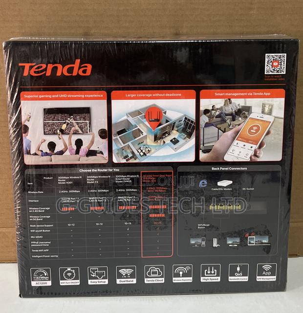 Tenda Ac1200 Smart Dual-Band Wifi Router Ac6 photo 2