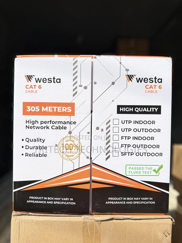 Westa Cat6 Cable 305m Utp Pure Copper Passed the Fluke Test| photo 2
