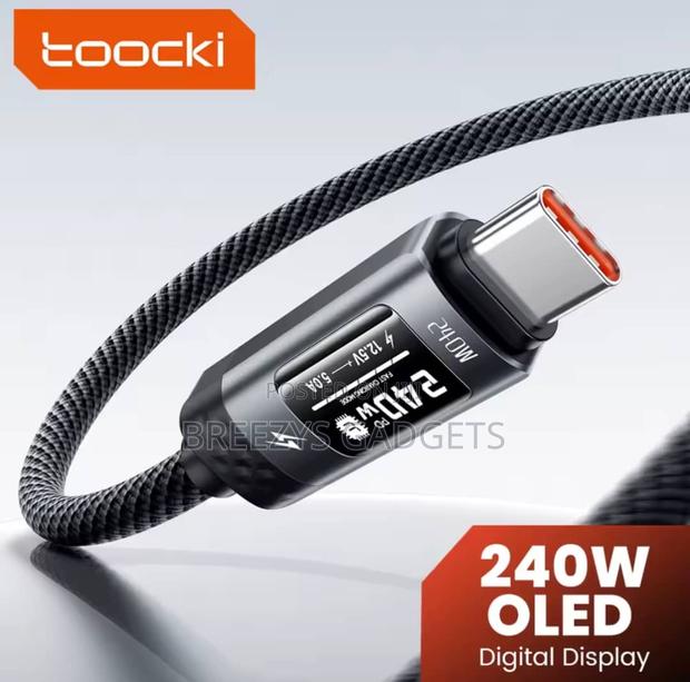 Toocki 240w Usb C Cbale Fast Charging Oled Digital Display Pd 3.1