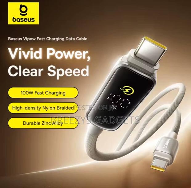Baseus Vipow Fast Charging Cable Usb-C to Usb-C 100w 1m 2m