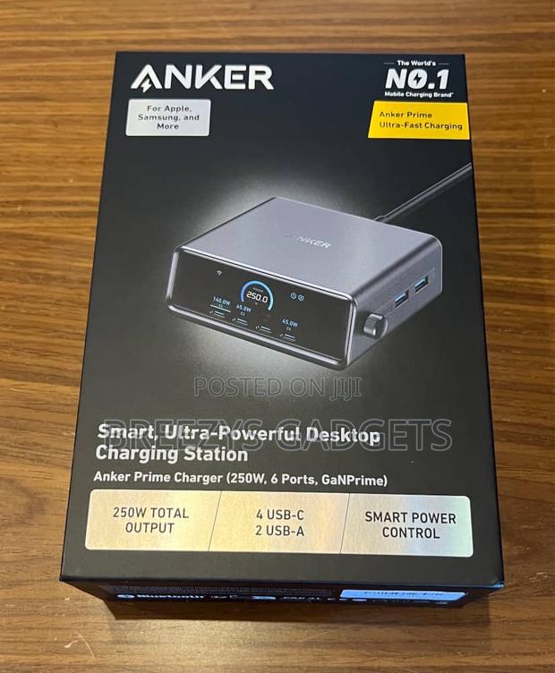 Anker Prime Charger, 250w Gan Prime Usb C Charging Station photo 7