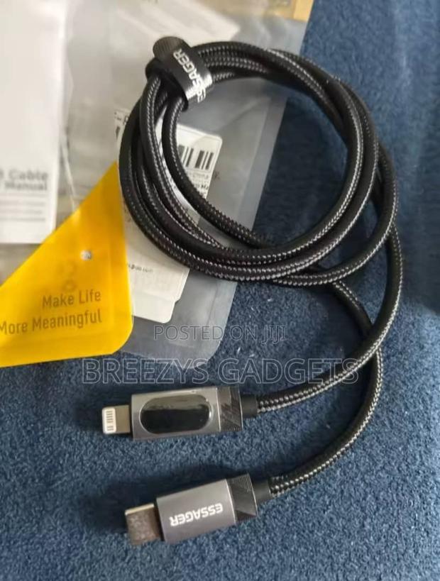 Essager Digital Dispaly Usb C Cable for iPhone14 13 12 11 Promax Pd29w