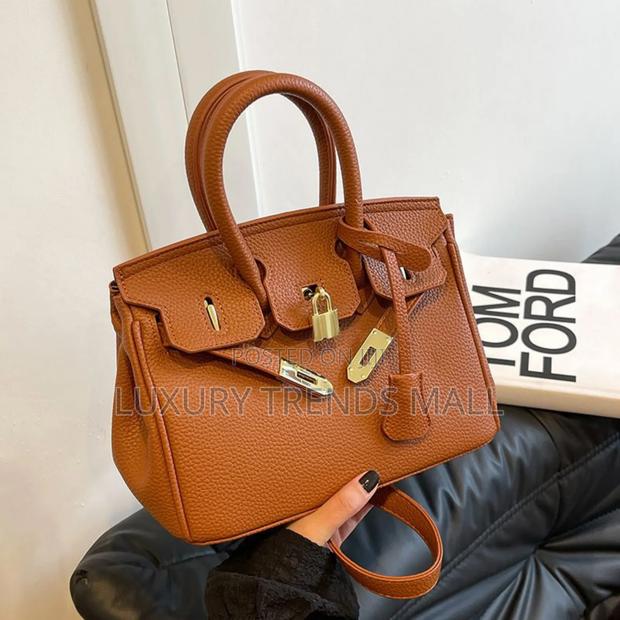 Classic Birkin-Inspired Leather Handbag