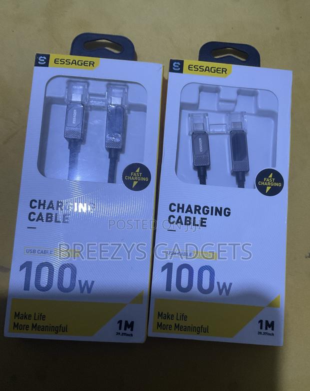 Essager 100w Type C To C Cable With Digital Display Pd Fast Charging photo 2