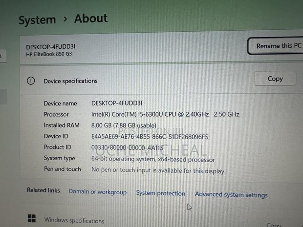 Laptop HP EliteBook 850 8GB Intel Core I5 SSD 256GB photo 3