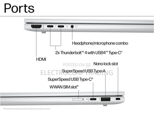 New Laptop HP EliteBook 1040 32GB Intel Core Ultra 7 SSD 1T photo 3