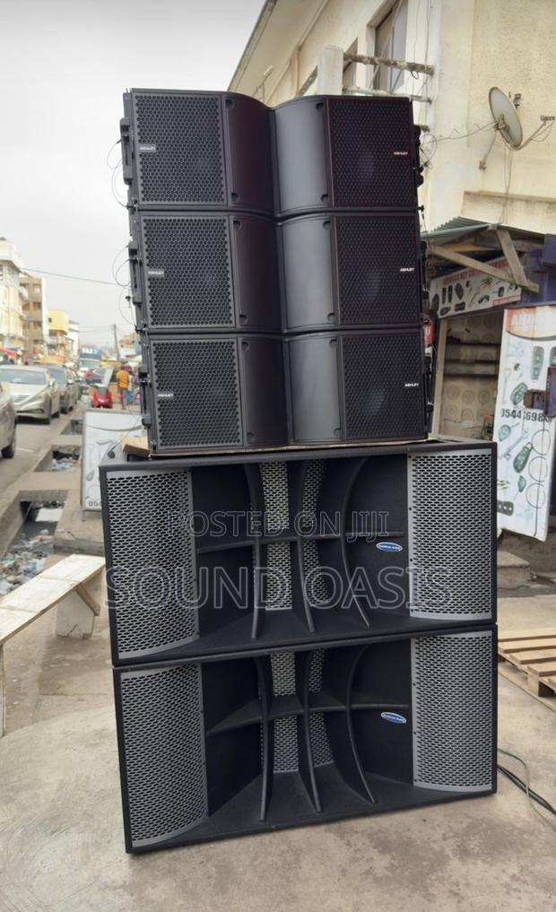 Three 10 Inches Ashley Line Arrays And A Pair Of American Audio Bass photo 3