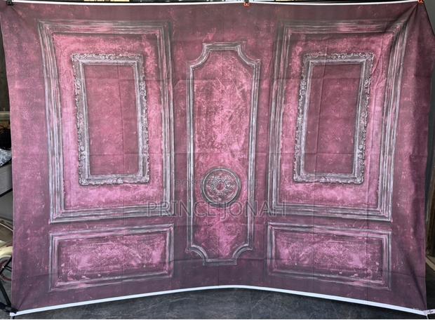 Mehofond 7x5ft Vintage Red Wall Photography Backdrop Vintage Wooden