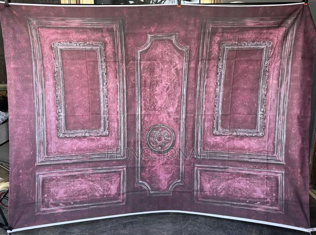 Mehofond 7x5ft Vintage Red Wall Photography Backdrop Vintage Wooden photo 2