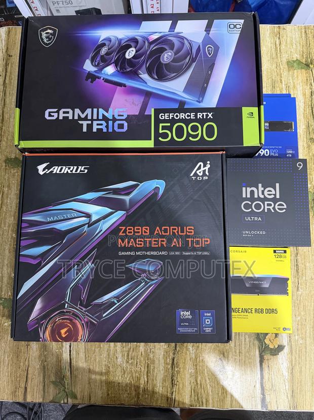 Intel Core Ultra 9 285k Cpu , Rtx 5090 32gb ,128gb Ddr5 Ram Combo