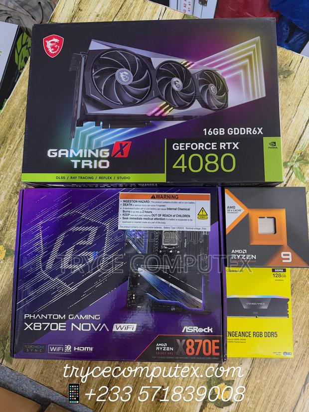 Amd Ryzen 9 7900x ,Rtx 4080 16gb ,128gb Ddr5 Ram Combo · Photo 2