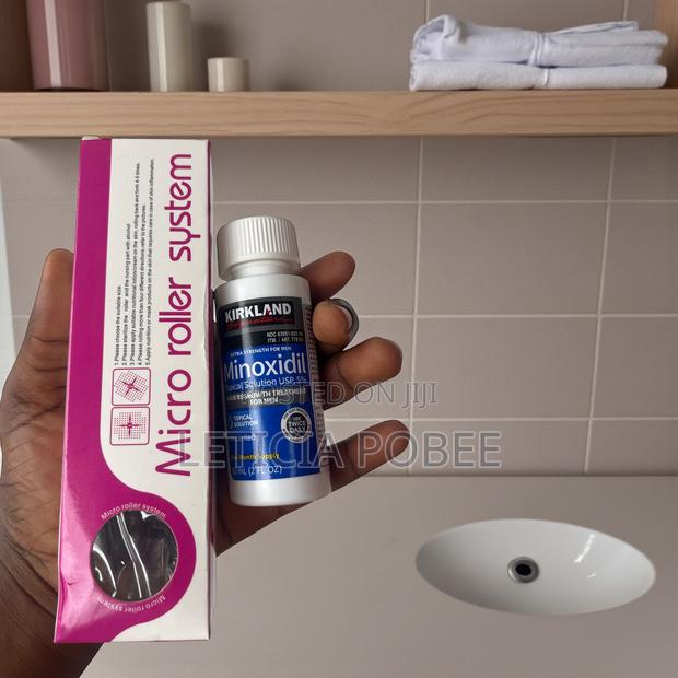 Derma Roller & Minoxidil 5% Combo – Hairline & Crown Treatment