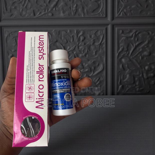Hair Beard Growth Combo – Microneedling Roller + Minoxidil · Photo 2