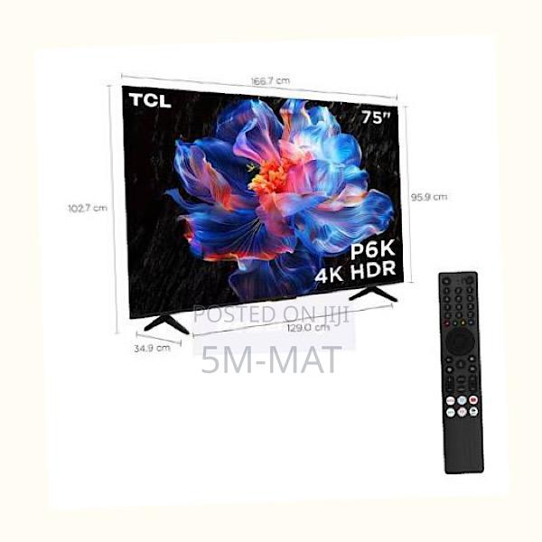 TCL 75p6k-Uk 75" Ultra Hd, HDR Tv, Smart Tv Powered by Google Tv photo 2