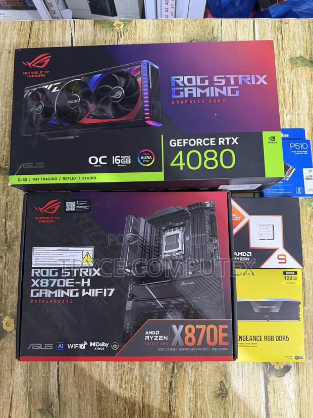 Amd Ryzen 9 9900x , RTX 4080 16gb, 128gb Ddr5 Ram